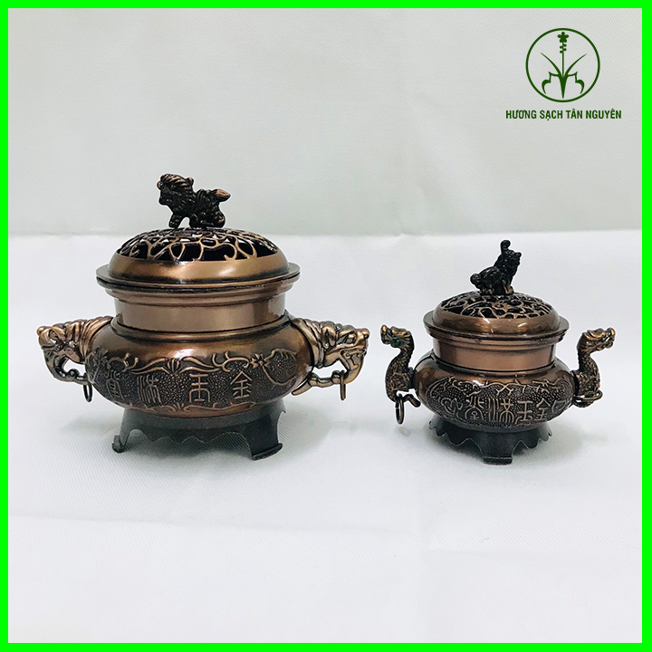 Lư song long xông trầm
