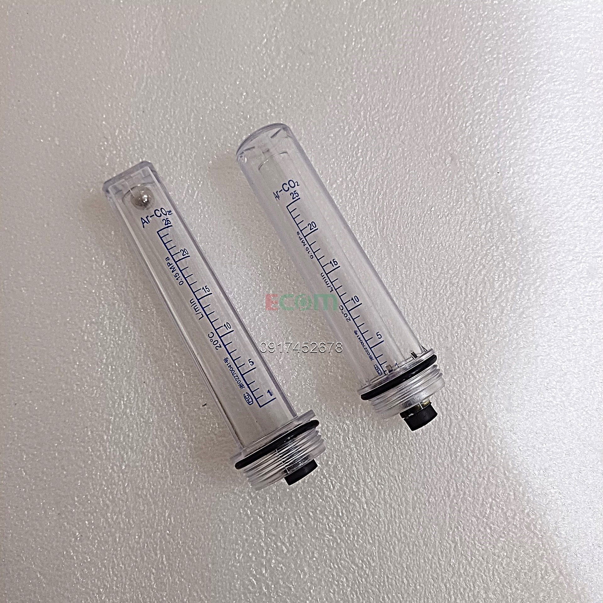 Ống đo lưu lượng khí đồng hồ Argon và CO2 (ống thủy đồng hồ/cột đo)