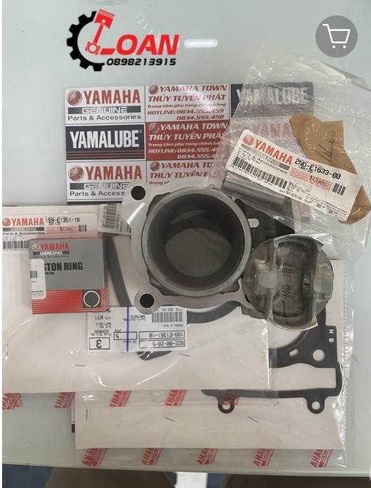 [HCM]Combo 6 món Nòng Bạc Piston Ắc Ron chân Ron đầu Exciter 150