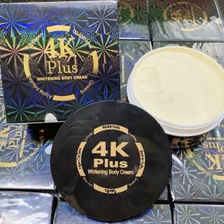 4k plus whitening body cream