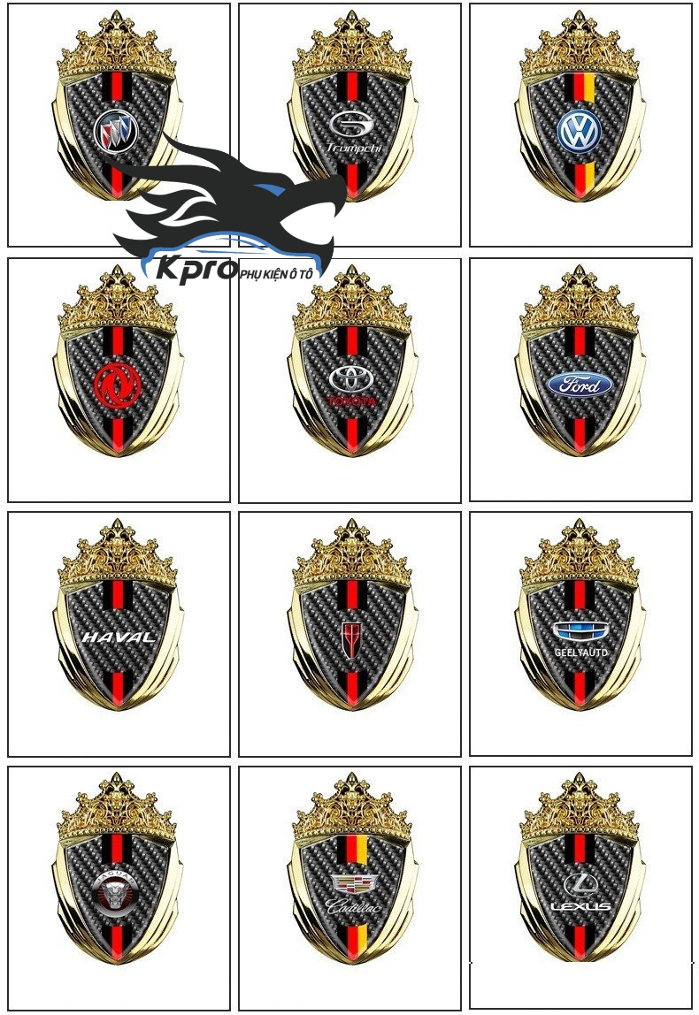 Huy hiệu bông lúa 3D logo - Hàng Kpro chất lượng cao