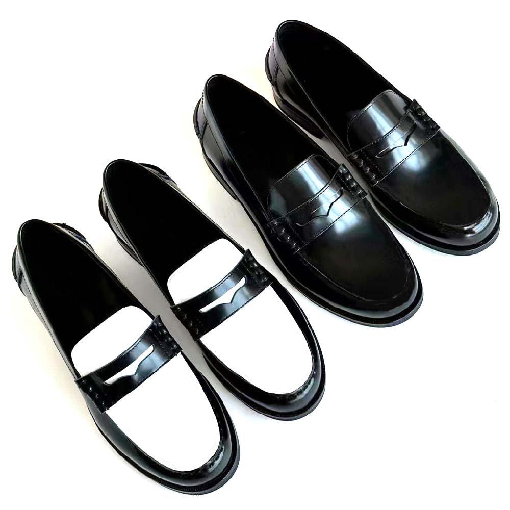 Penny Loafer Black White