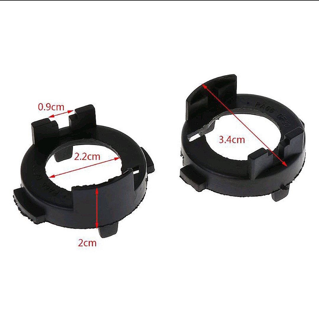 Adapter giá đỡ chuyển đổi chân đèn pha,bắt chân Led H7 lắp cho các dòng xe Kia, Huyndai,....