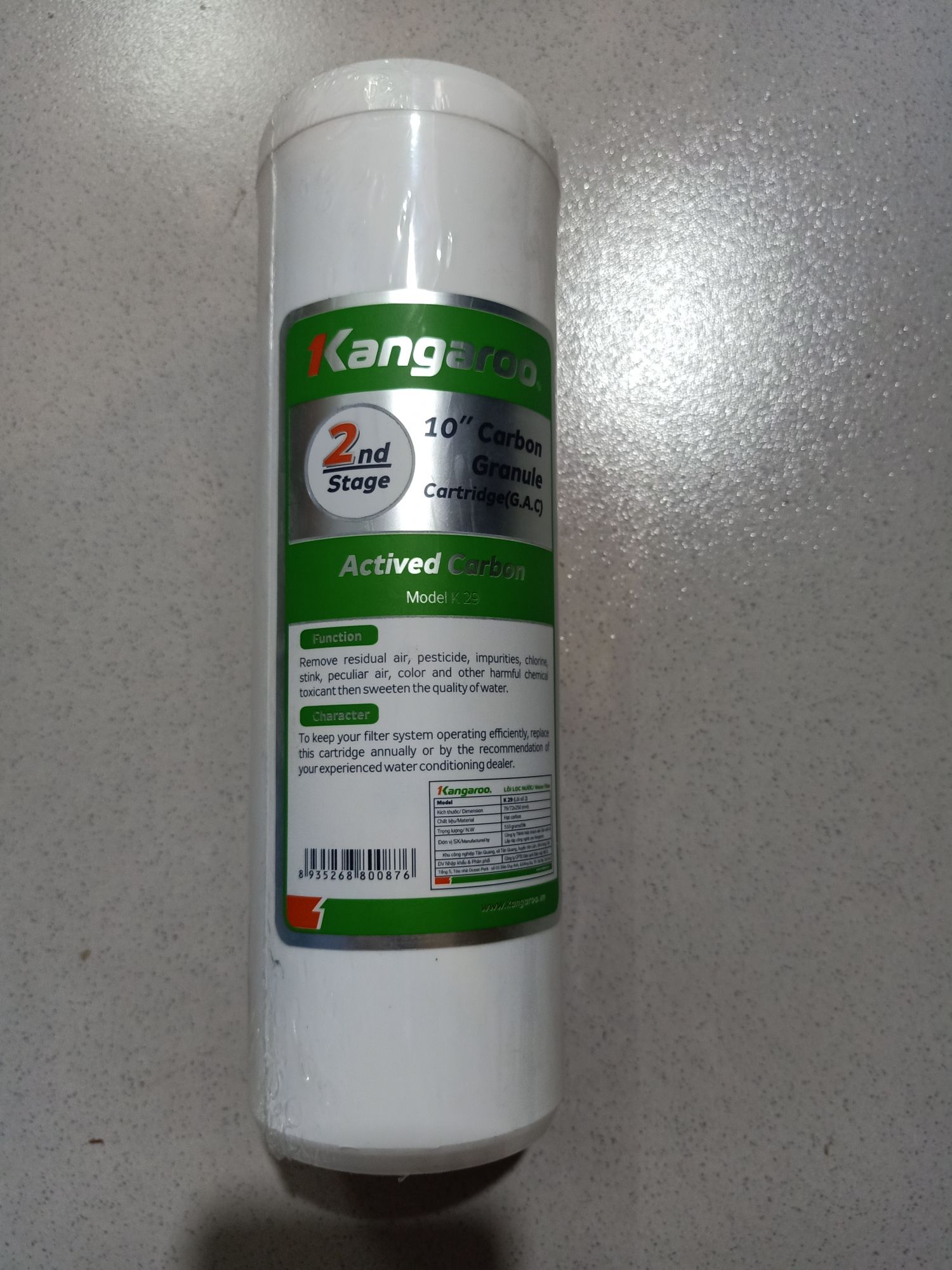 Lõi lọc nước 1, 2, 3 Kangaroo