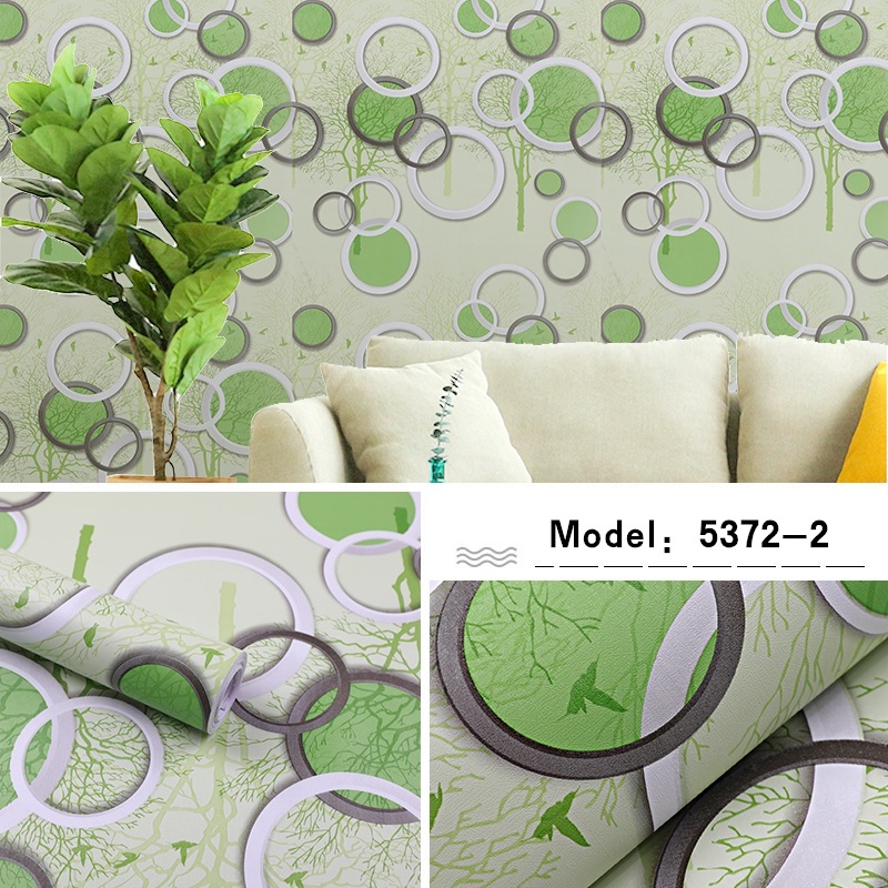 10m giấy dán tường sẵn keo bóng - cây (10m x 45cm /cuôn)