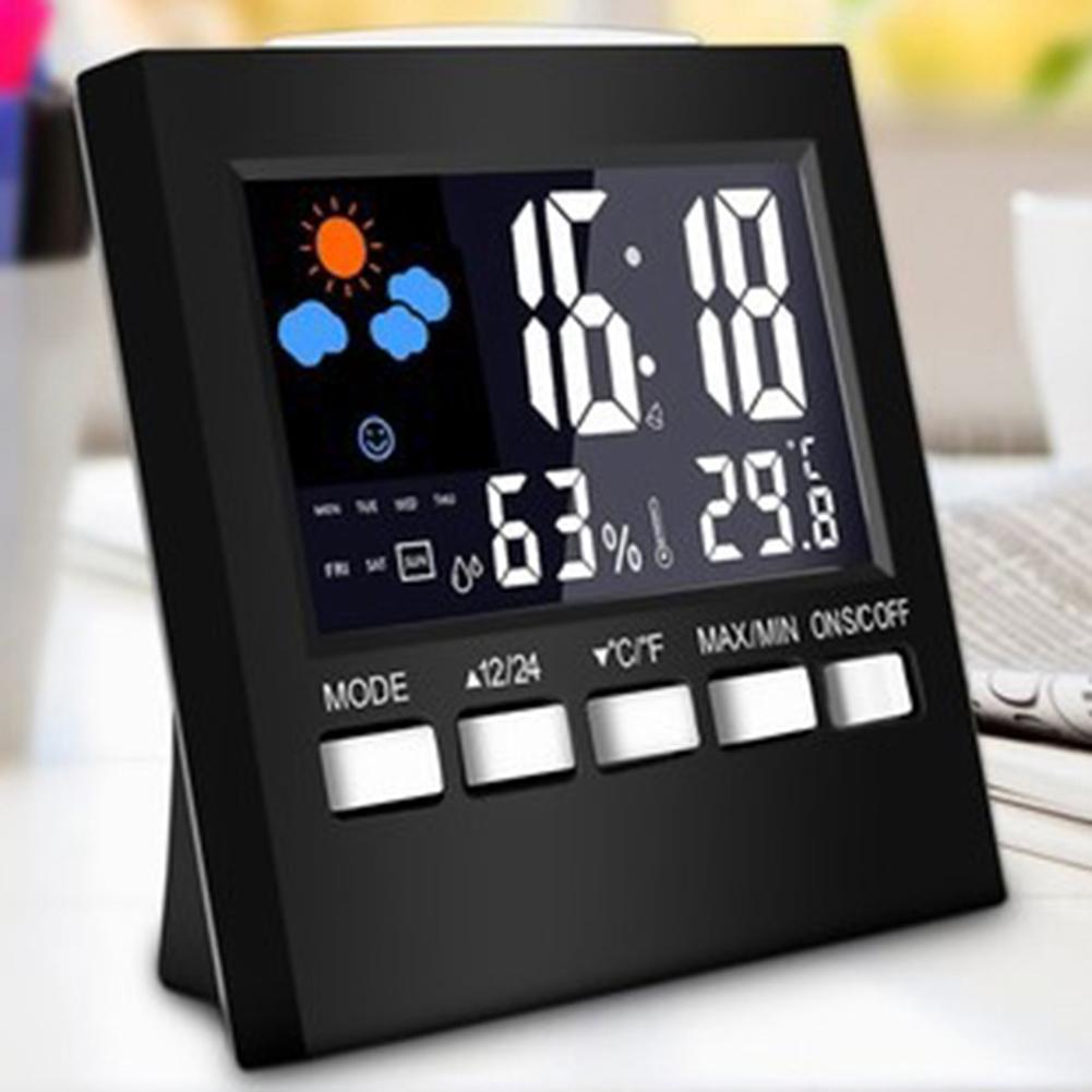 Nhiệt Kế Kỹ Thuật Số LED, Đo Độ Ẩm, Đồng Hồ Báo Thức, Độ Ẩm, Nhiệt Độ Phòng 3 TRONG 1