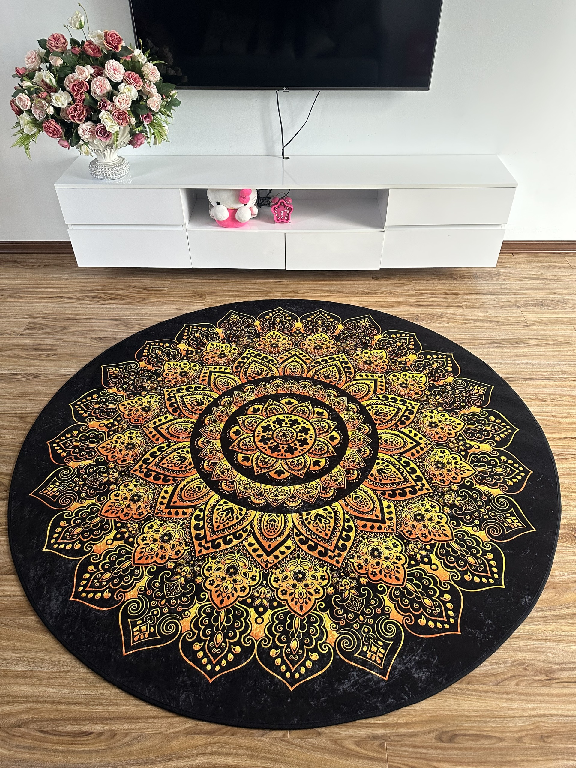 Thảm yoga tròn 1,8m Kèm túi