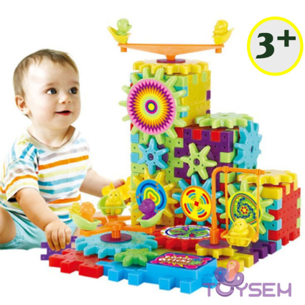 Đồ chơi lắp ráp lego mô hình xoay bánh răng 81 chi tiết - Bộ xếp hình cho bé phát triển tư duy trí não - Đồ chơi lắp ghép dành cho bé 3 tuổi - Quà tặng sinh nhật cho bé trai bé gái cute