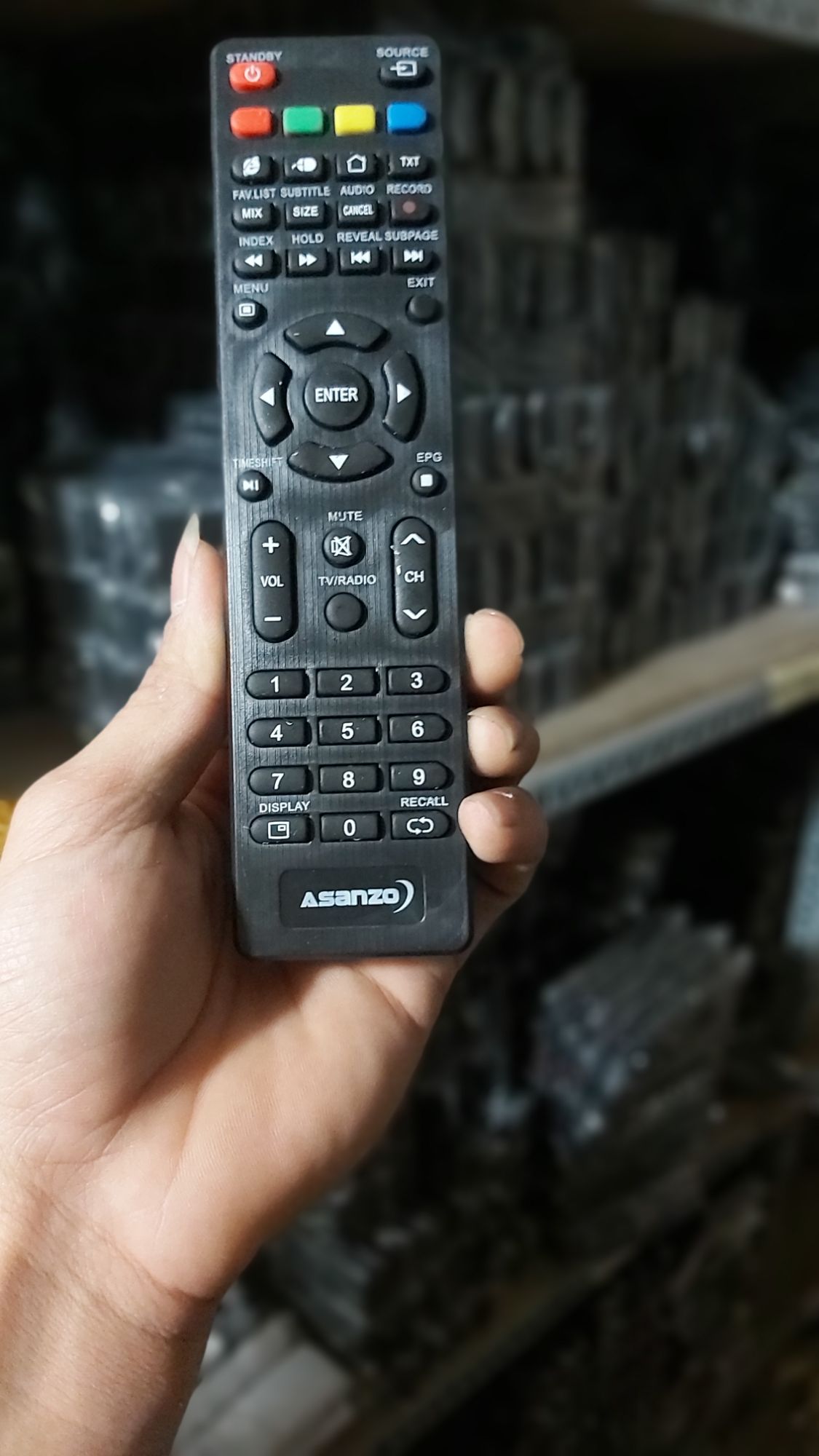 điều khiển tivi ASANZO smat mỏng