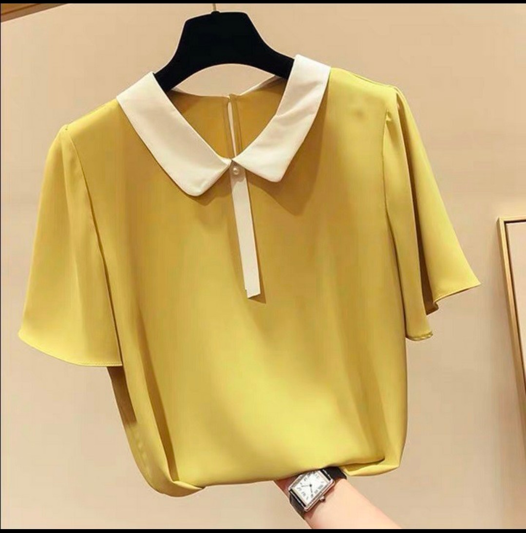 ÁO KIỂU NỮ CỔ LÁ SEN TAY BÈO_[Giá gốc tận xưởng]