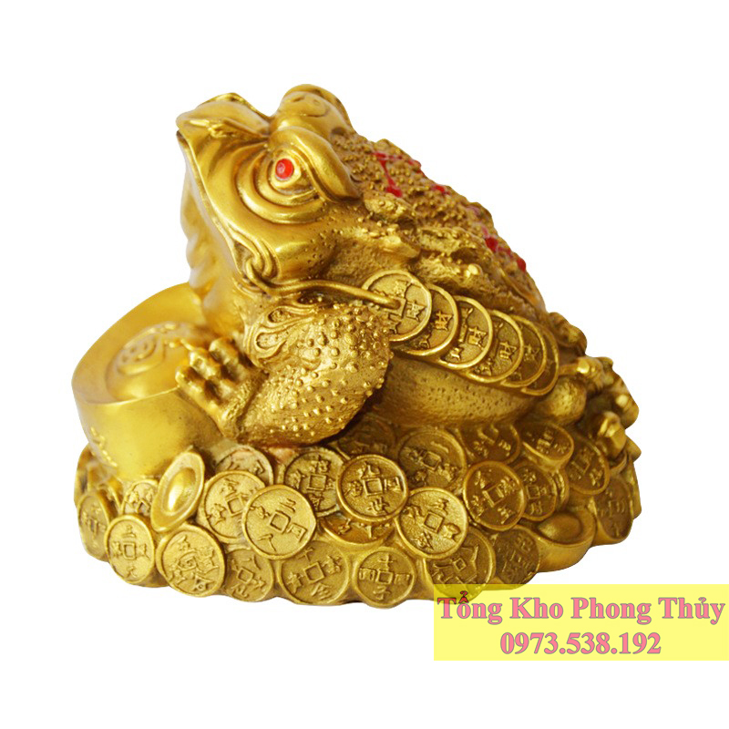 Thiềm Thừ - Cóc Ba Chân – Cóc Ngậm Tiền Ôm Thỏi Vàng Đồng nguyên chất