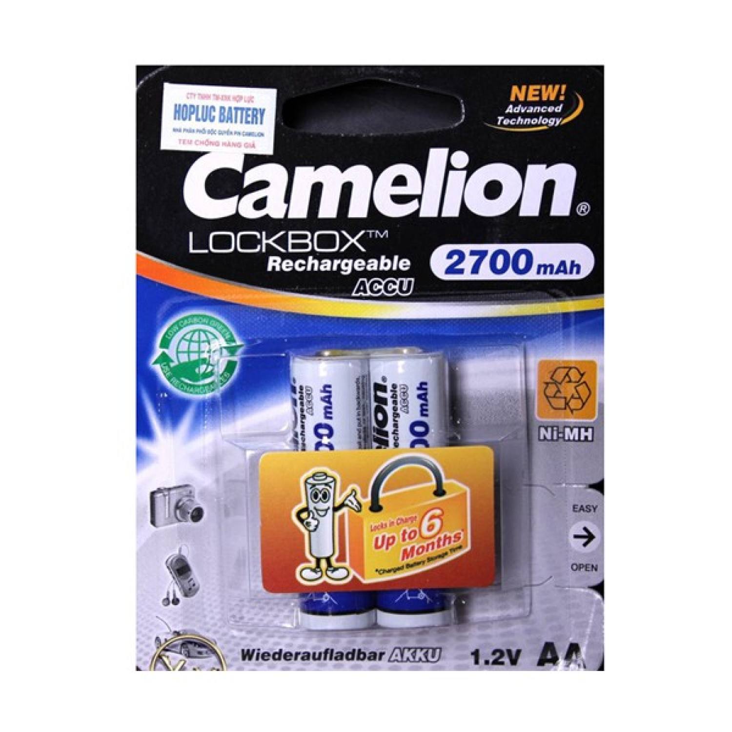PIN SẠC AA 2700 1100 mah