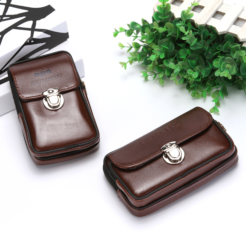 Túi Da Đựng Điện Thoại Đeo Hông Thắt Lưng Thời Trang