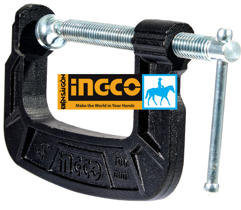 Cảo Kẹp chữ C 4inch 100mm INGCO HGC0104