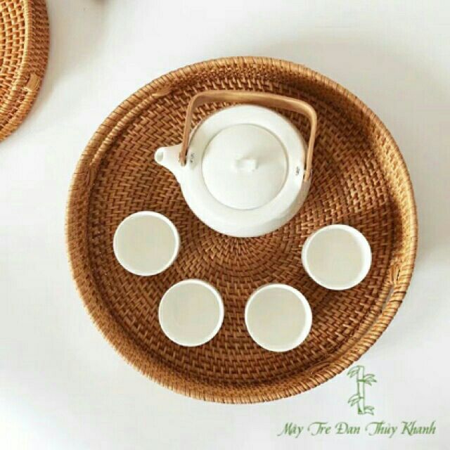 Khay mây guột tròn D30cm (0978945425)