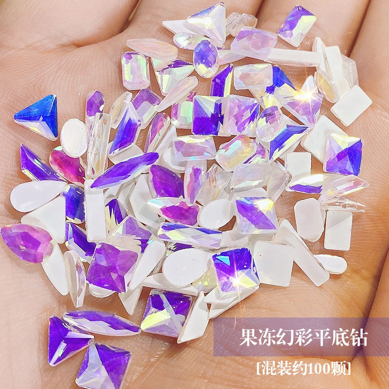 Đá khối chân bằng mix 100 viên