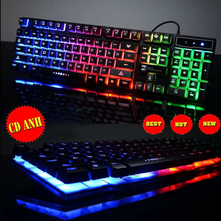 [HCM]bàn phím máy tính mini - bàn phím laptop rời - bàn phím có dây đèn led 7 màu