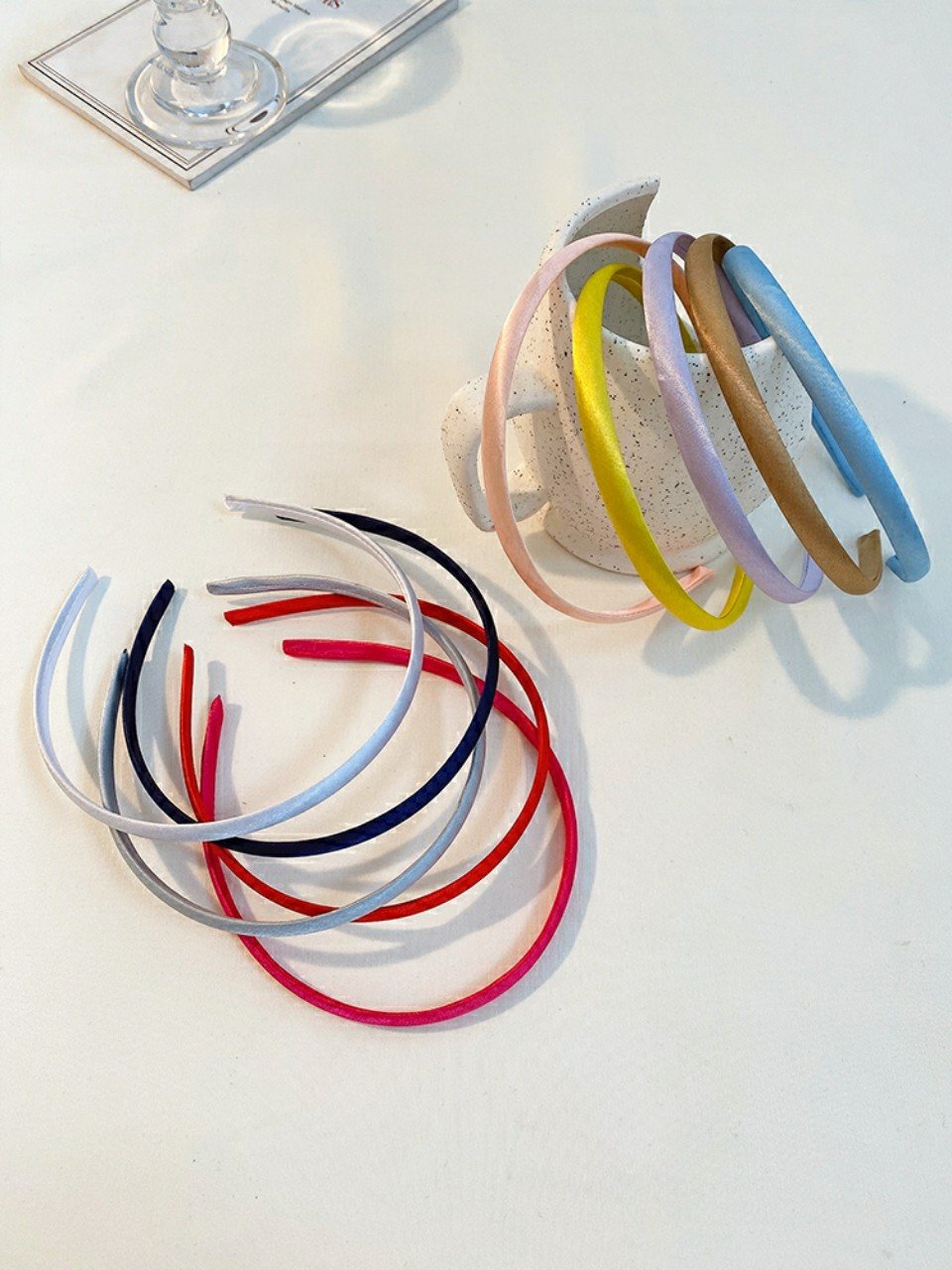 BỜM CÀI TÓC 1cm  SATIN