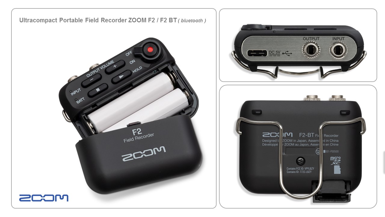 Máy ghi âm ZOOM recorder F2 F2-BT