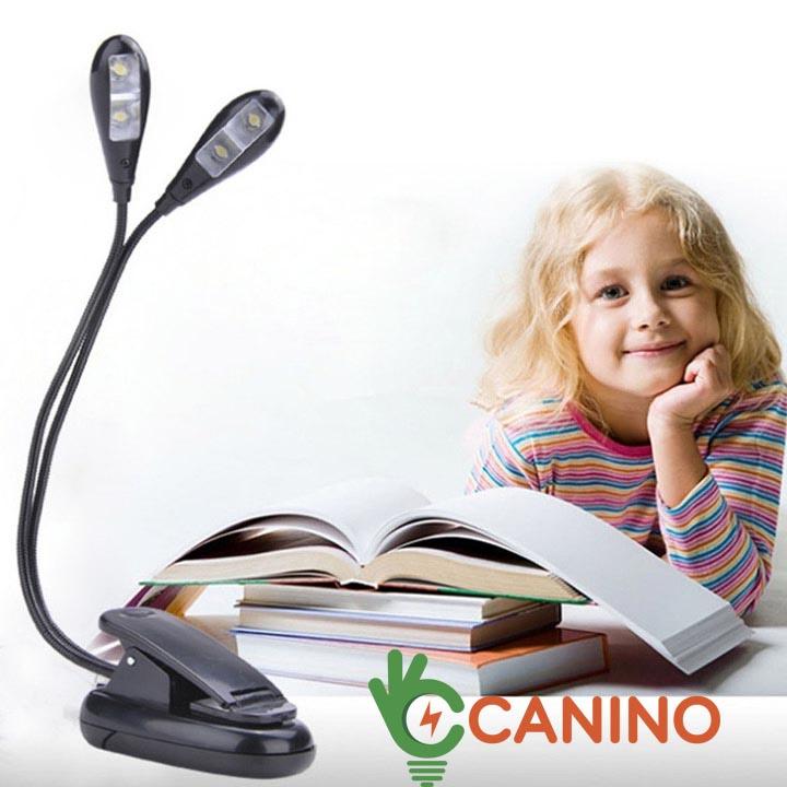 Đèn đọc sách mini đa năng V1 2 râu
