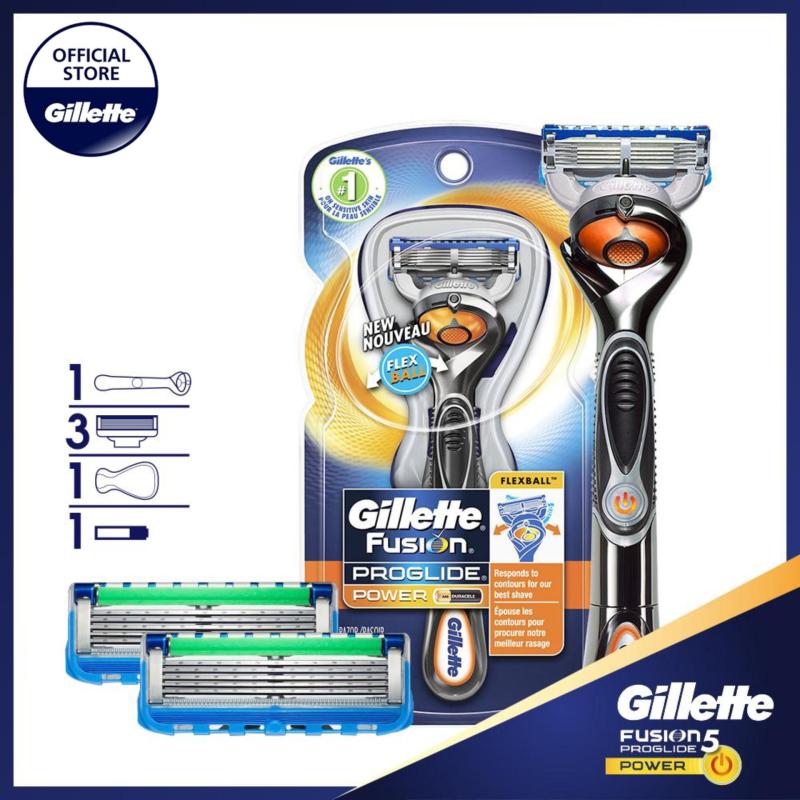 [TẶNG BÌNH NƯỚC/TÚI GILLETTE CAO CẤP] Vỉ 1 dao cạo râu và 2 lưỡi cao cấp Gillette Fusion5 Proglide Power cao cấp