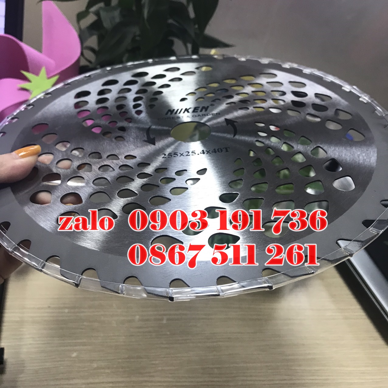 Lưỡi cắt cỏ Nhật Bản - Lưỡi cắt cỏ tròn răng cưa nhật sắc bén