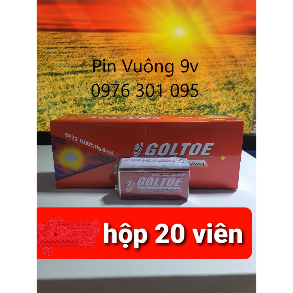 [COMBo 3] Pin Vuông 9V Goltoe Thông Dụng