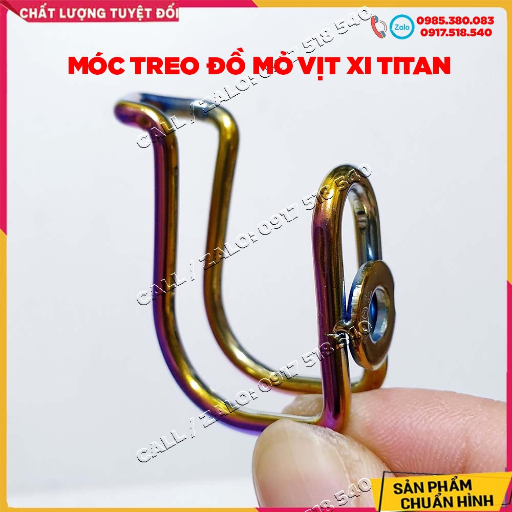 Móc Treo Đồ Mỏ Vịt Inox Xi Màu Titan