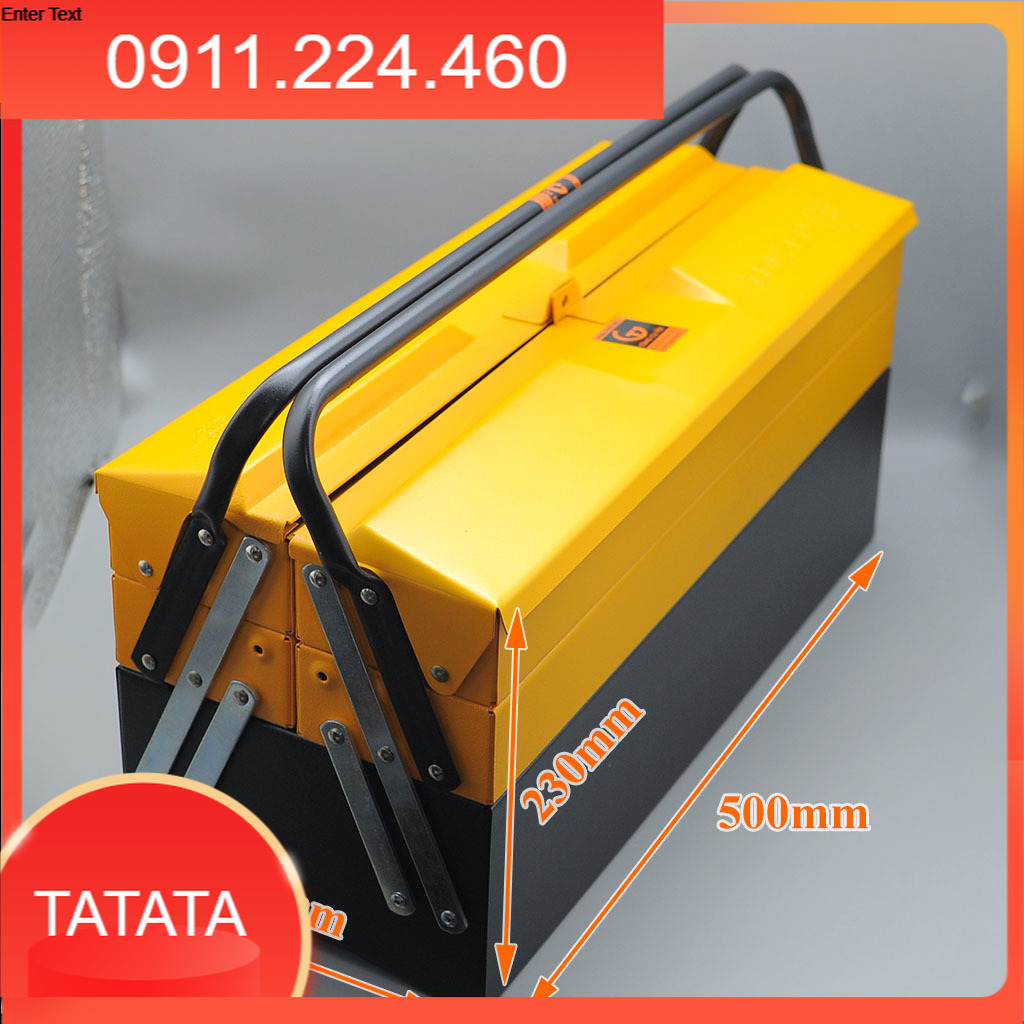 Thùng đồ nghề 3 tầng bằng sắt tolsen 80212 495mm