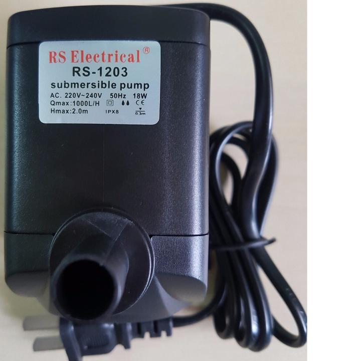 [HCM]Bơm chìm hồ cá 220v-18w Đẩy cao 2m - 1000lh