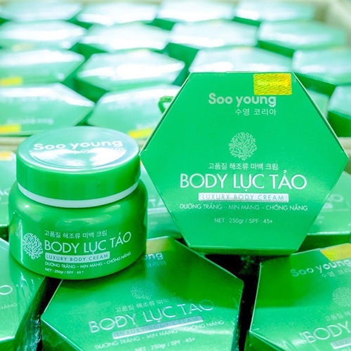 Kem body lục tảo soo young - dưỡng trắng da chống nắng 250ml