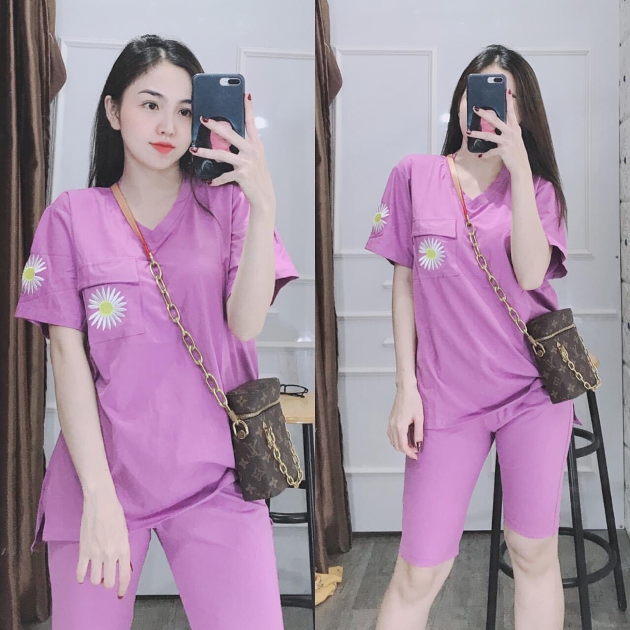 [HCM]BỘ ĐỒ THUN MẶC NHÀ ĐƠN GIẢN-SIZE 40-65KG