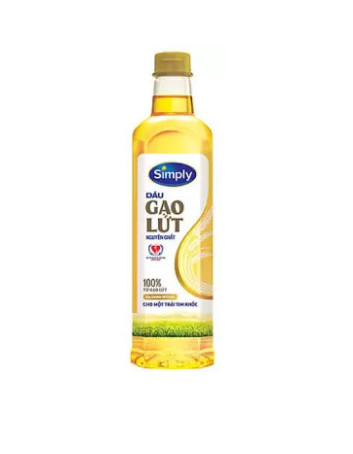 Combo 2 Dầu Ăn Simply Gạo Lức Cao Cấp 1L
