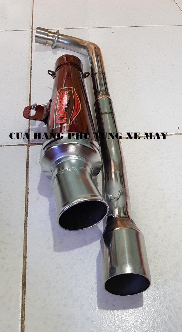 Pô ORBR màu đỏ gắn xe Sirius, Wave, Dream, Cub ( kèm cổ inox + lò xo )