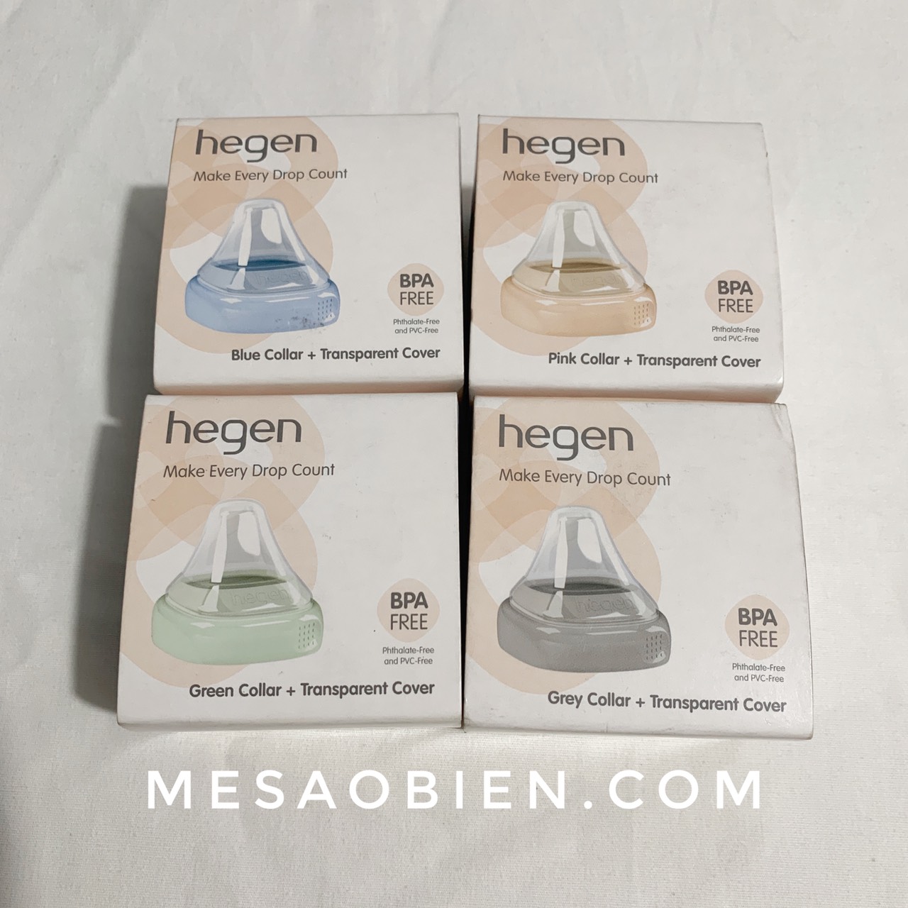 Bộ cổ và nắp bình sữa Hegen chính hãng