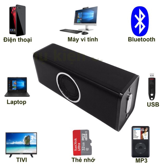 [ BH 12 tháng ] Loa bluetooth Koleer H5  siêu Bass