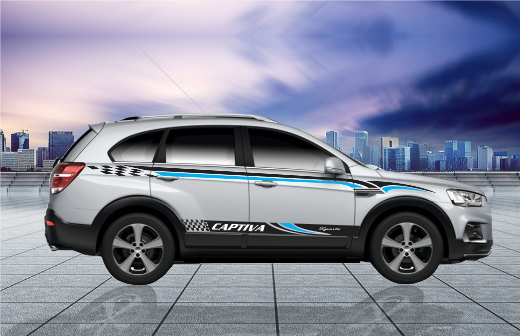 Tem dán xe chevrolet  Captiva