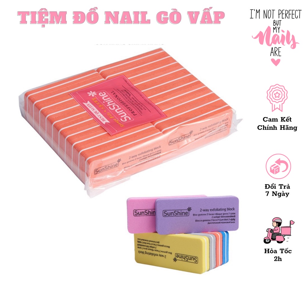 Phao Vuông Chà Mịn Dũa Móng Tay Sunshine
