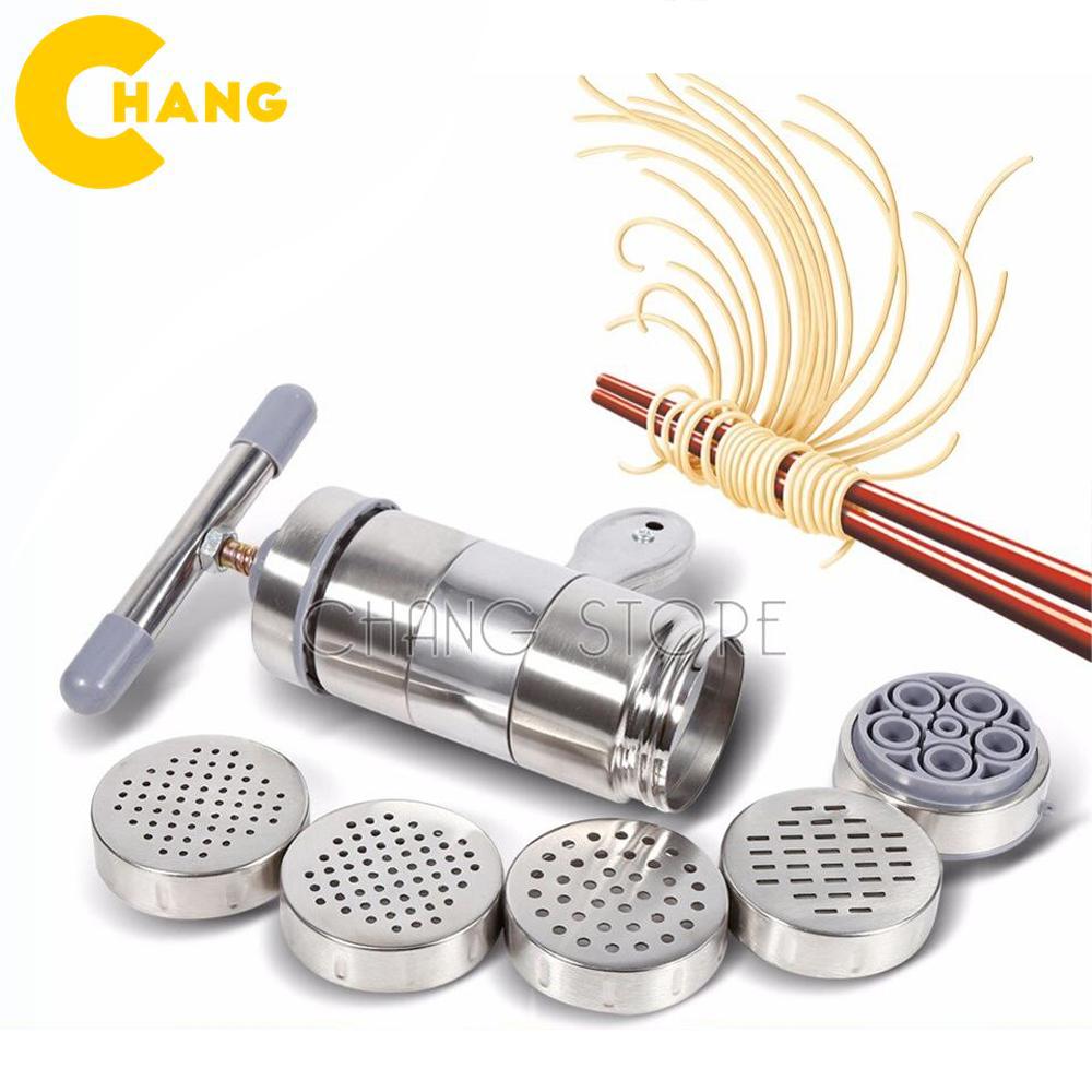 Dụng Cụ Làm Bún Mì Tươi 5 Đầu Inox , Máy Làm Bún Tươi, Mỳ Sợi 5 Đầu Cắt Inox(Bạc)