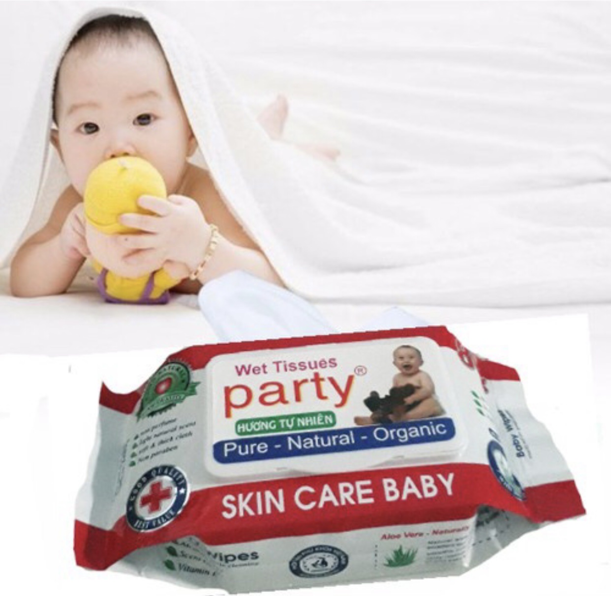 Combo 10 Gói Khăn Ướt Baby 80g