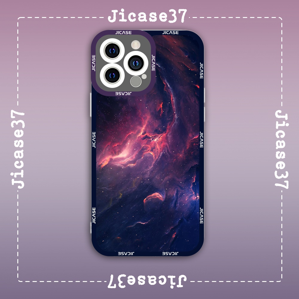 Ốp lưng iphone cạnh vuông Jicase JMcase Chòm Sao Vũ Trụ Space Pattern Galaxy x/xs/11/12/pro/max/plus/promax