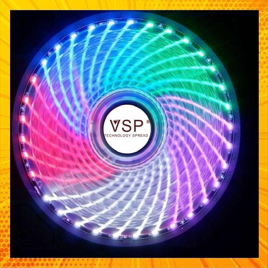 Fan case 12cm-33 bóng -led 5 màu - full box