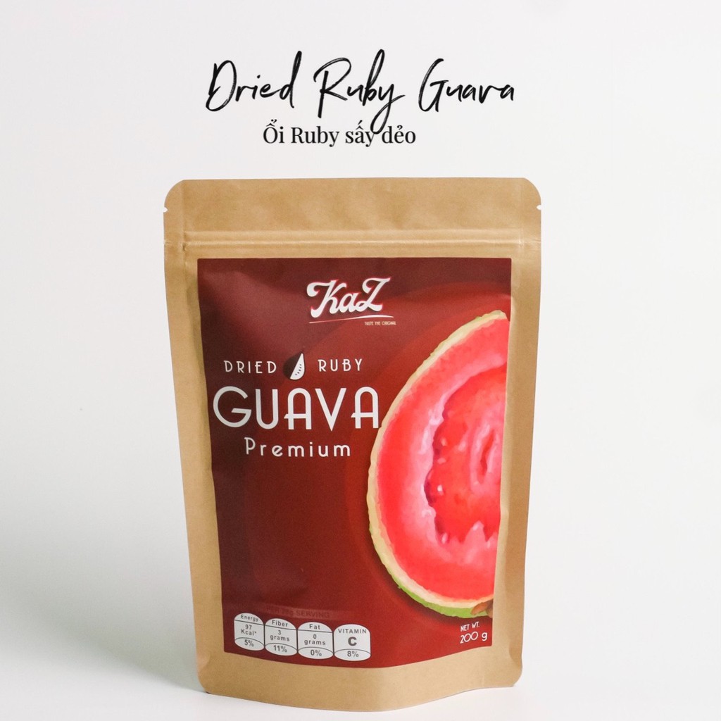 Ổi Ruby Sấy Dẻo, Ngọt Tự Nhiên KAZ 100G - Soft Dried Guava