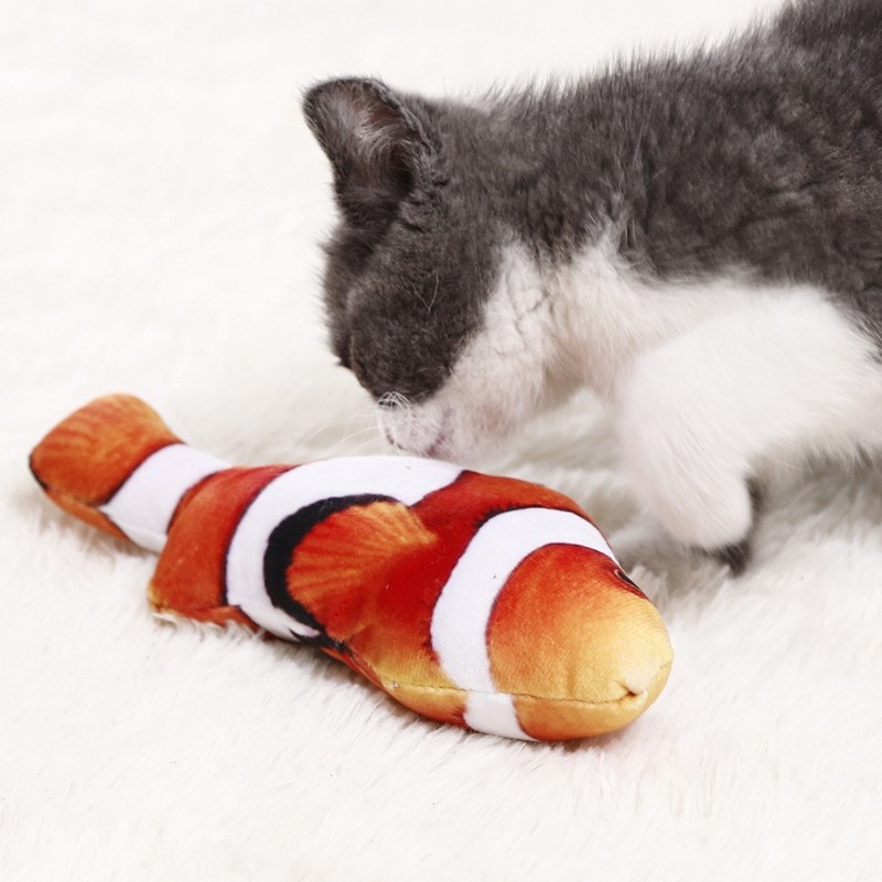 Cá catnip nhồi bông đồ chơi cho mèo