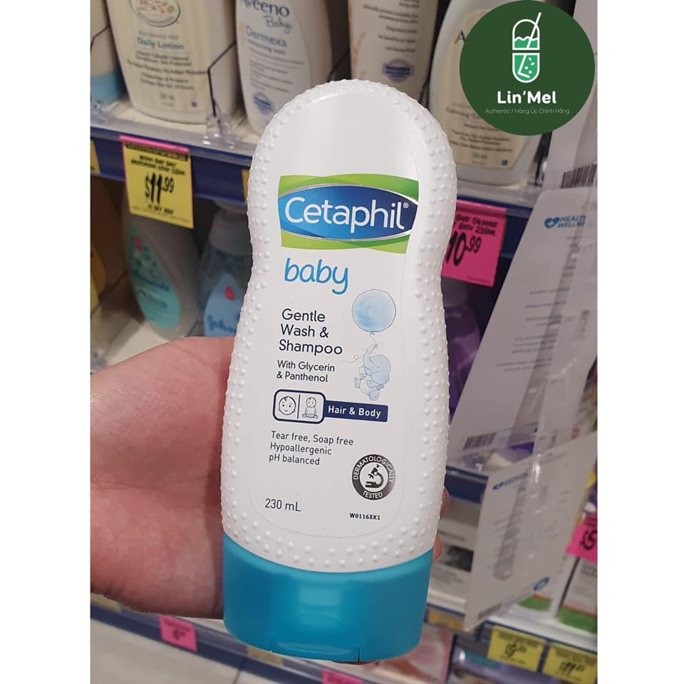 Sữa tắm gội centaphil 230ml hàng Úc