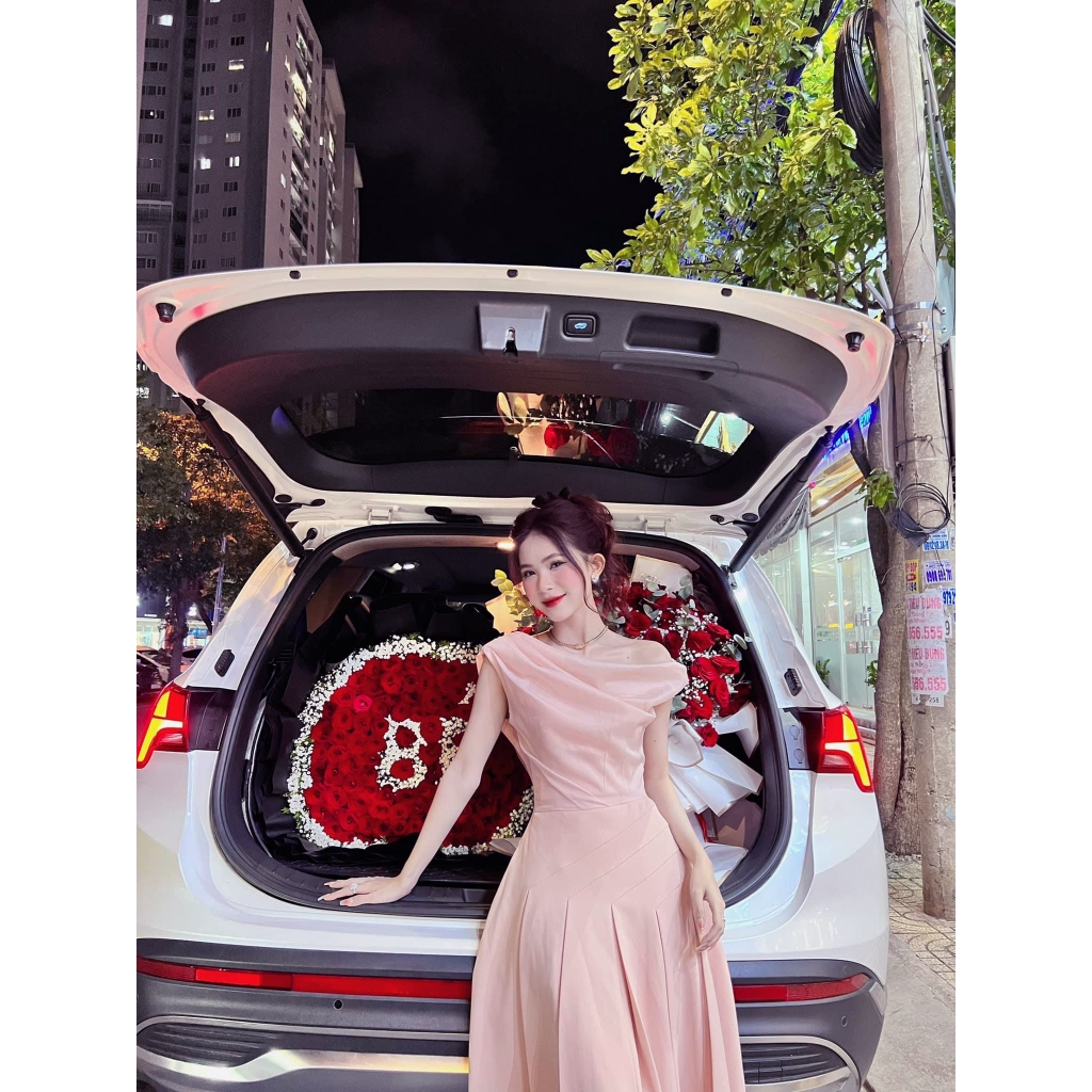ĐẦM LỆCH VAI TÙNG XÒE XẾP LY MS310