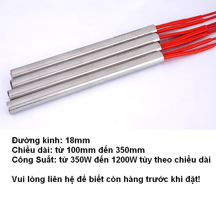 Điện trở đốt nóng, điện trở một đầu phi 6 220v