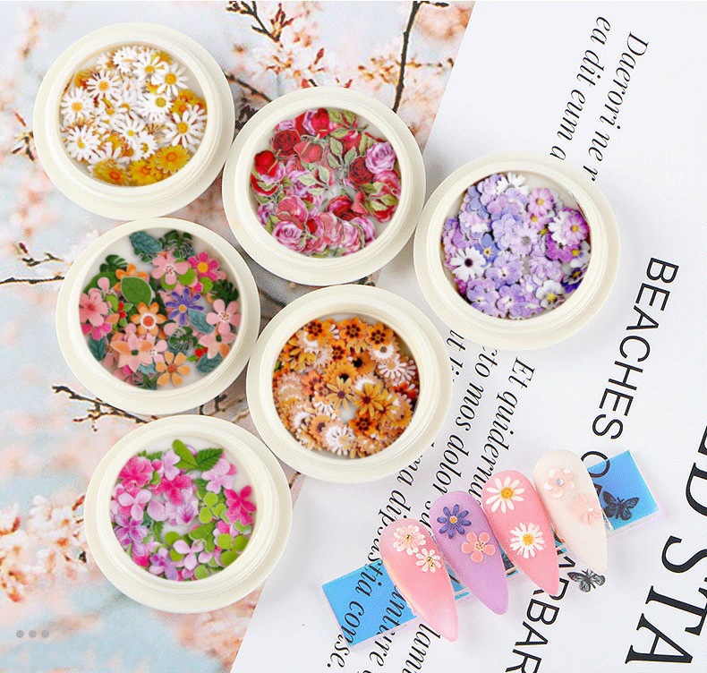 [HCM]Set 6 hủ hoa gỗ ẩn trang trí móng