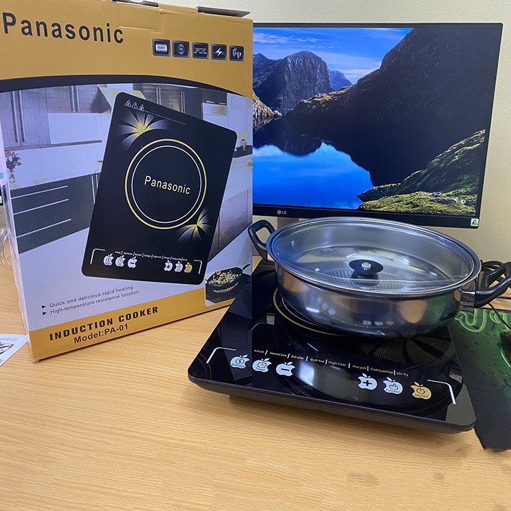 Bếp từ Panasonic cảm ứng - Bếp từ đơn cảm ứng panasonic ( tặng nồi )-cao cấp -( BẢO HÀNH 12 THÁNG )