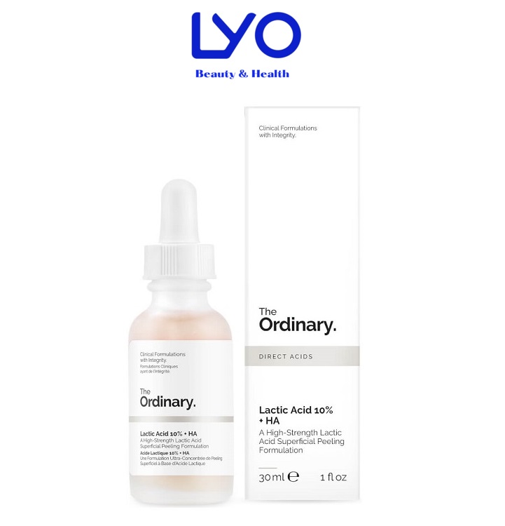 Serum tẩy da chết hoá học - Lactic Acid 5% + HA và Latic Acid 10% + HA – The Ordinary.